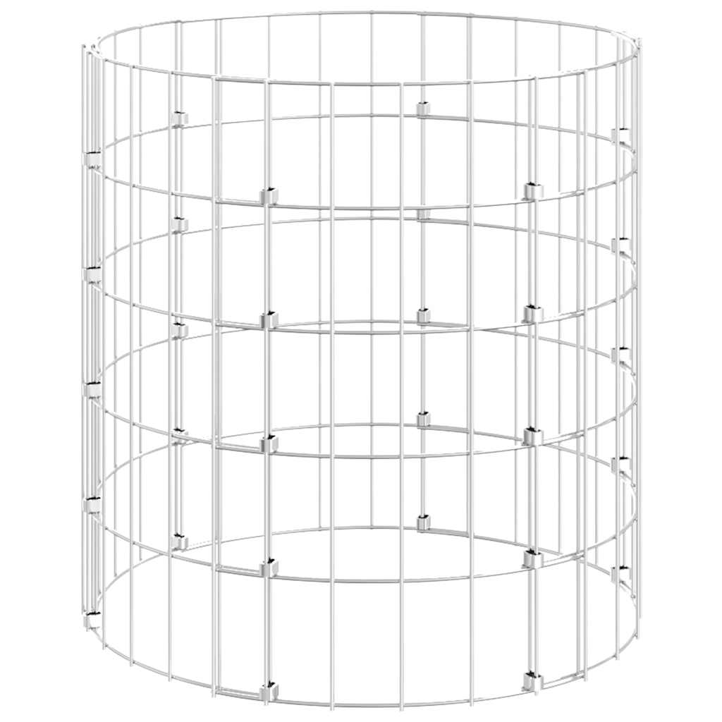 Circular Gabion Pole Galvanised Steel ?0x50 cm