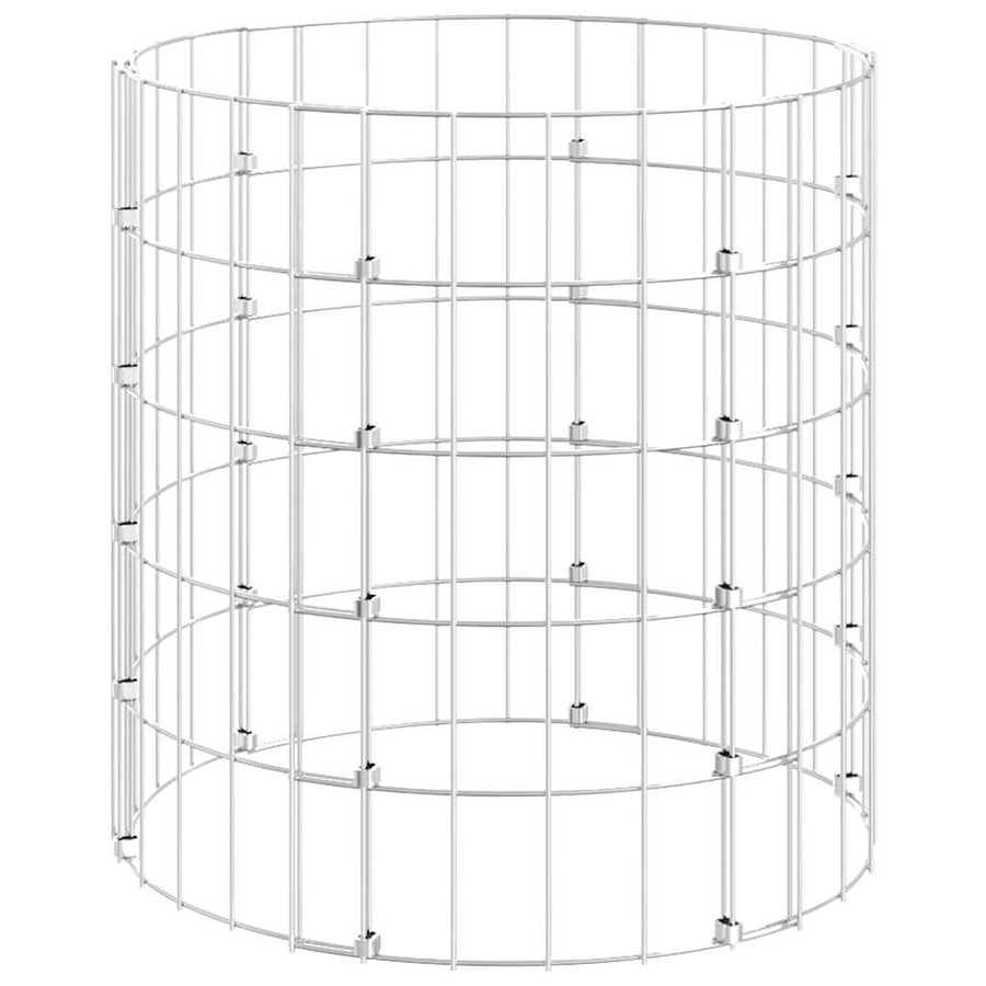 Circular Gabion Pole Galvanised Steel ?0x50 cm