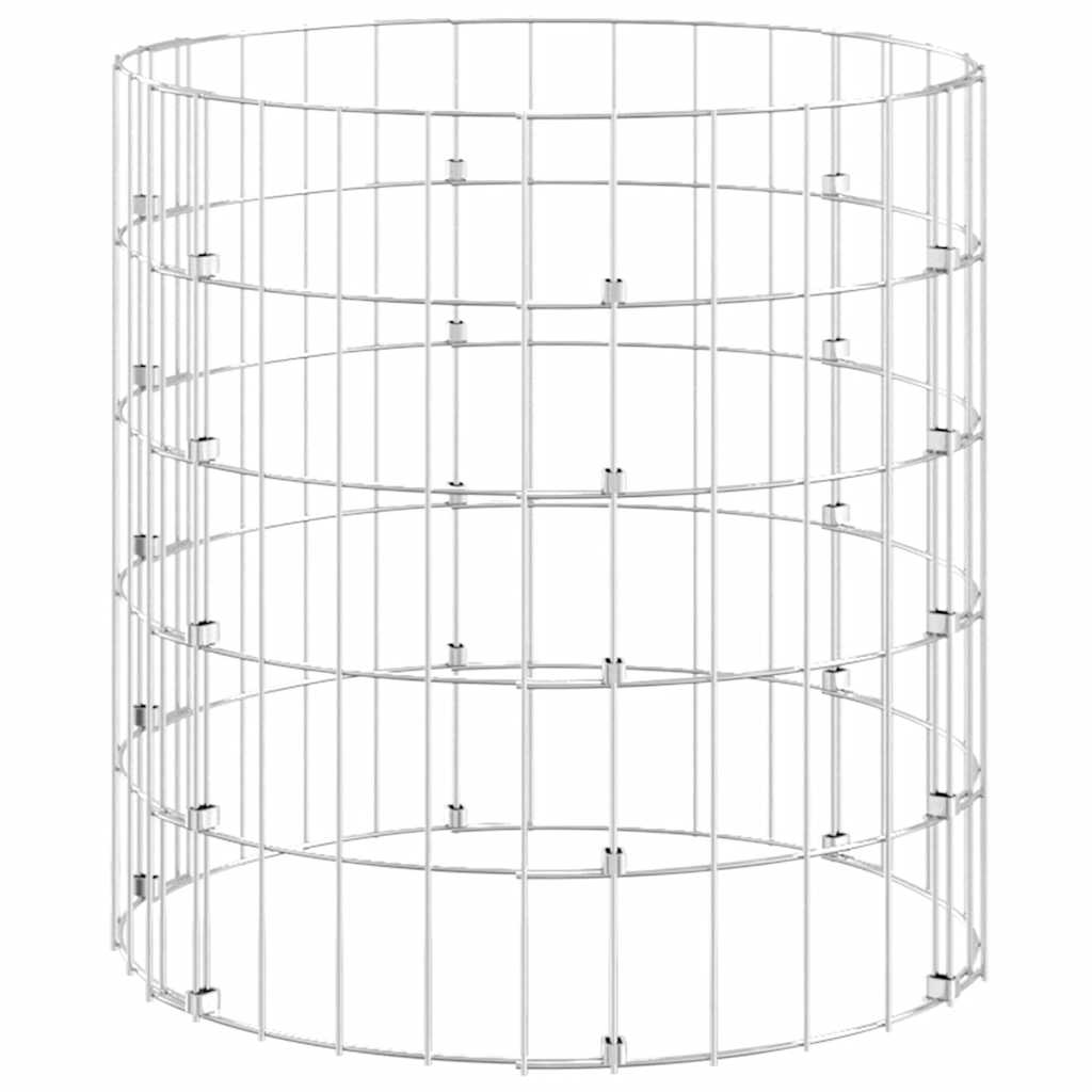 Circular Gabion Pole Galvanised Steel ?0x50 cm