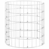 Circular Gabion Pole Galvanised Steel ?0x50 cm