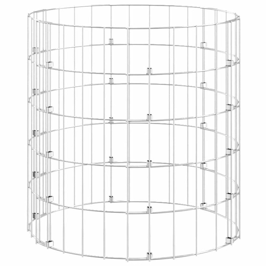 Circular Gabion Pole Galvanised Steel ?0x50 cm
