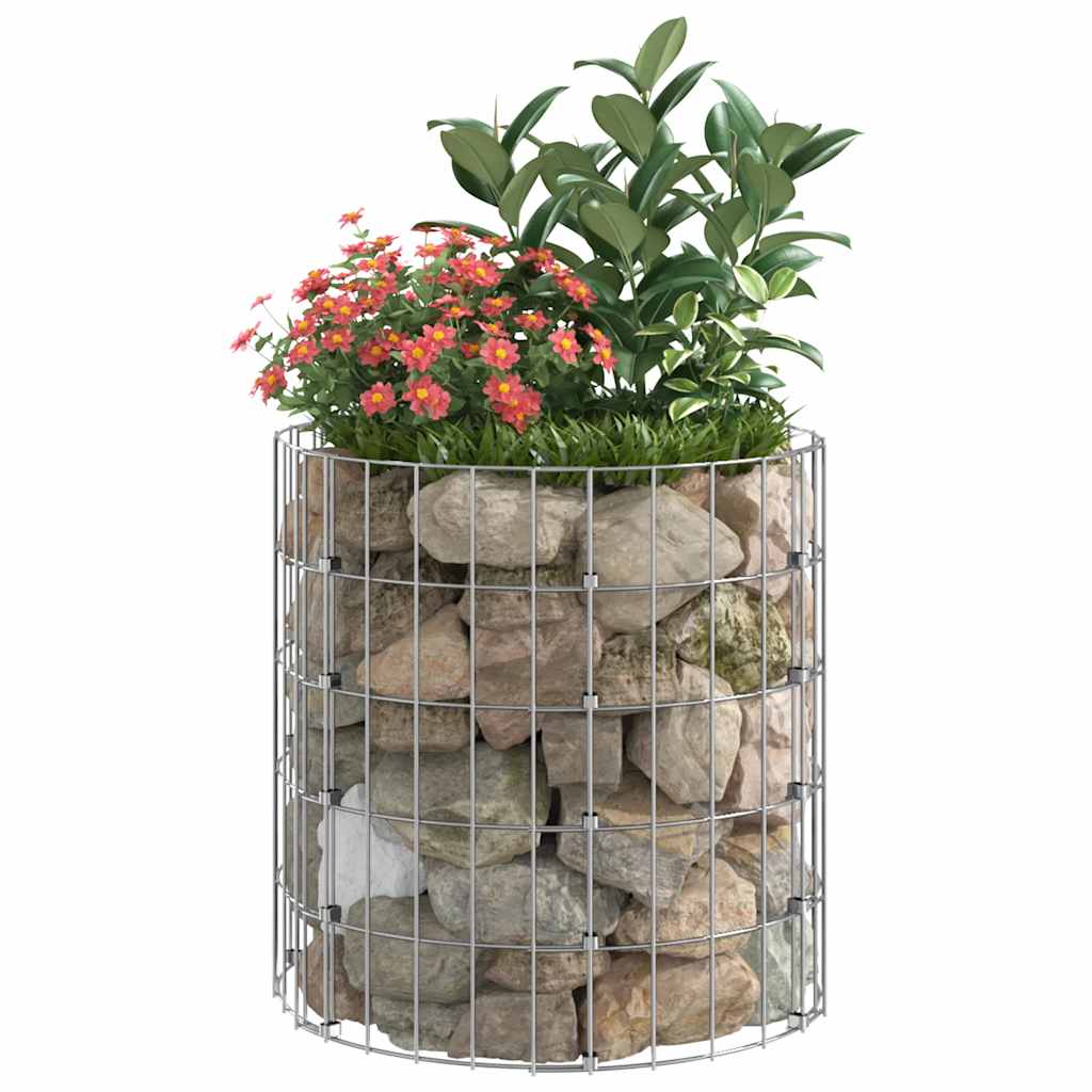 Circular Gabion Pole Galvanised Steel ?0x50 cm