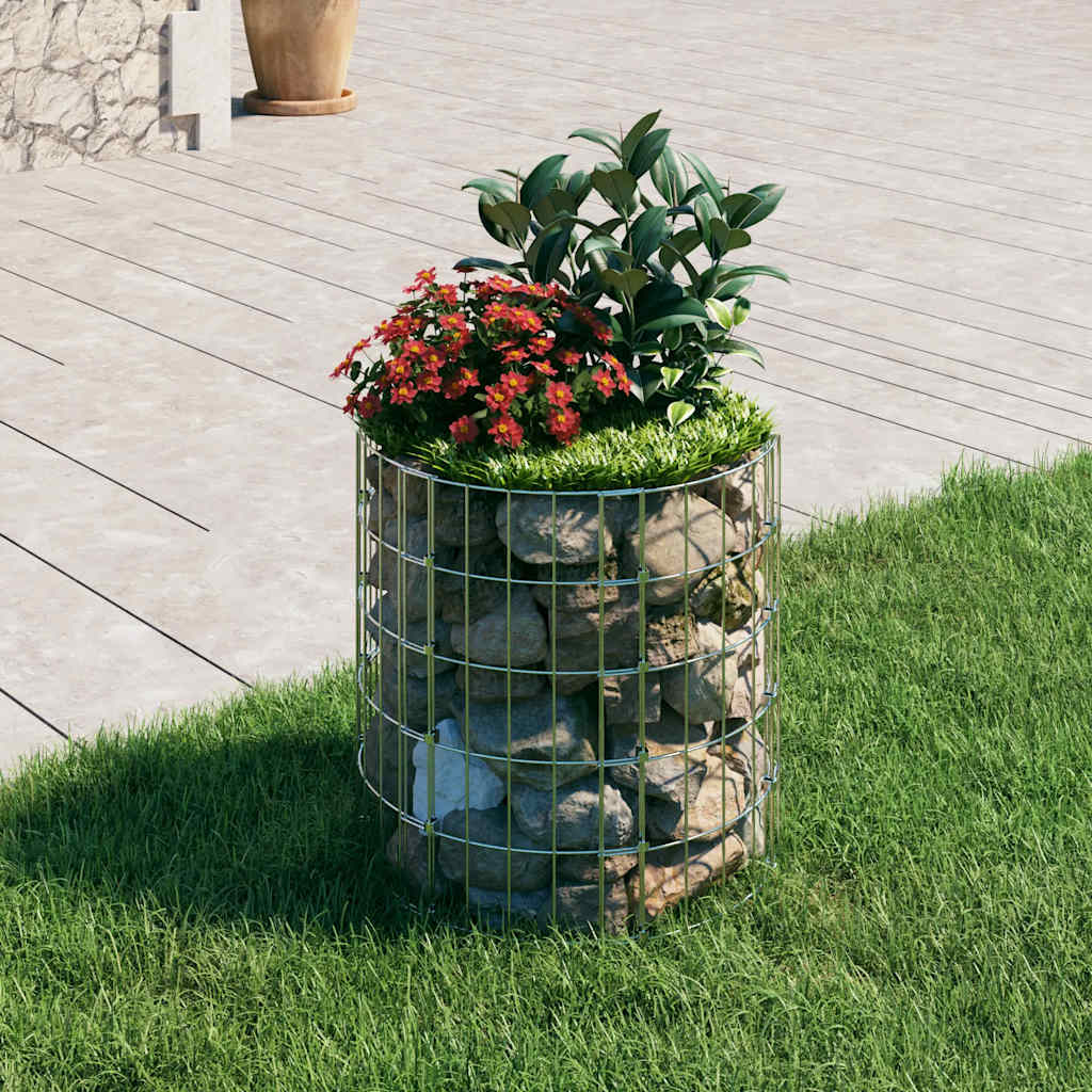 Circular Gabion Pole Galvanised Steel ?0x50 cm