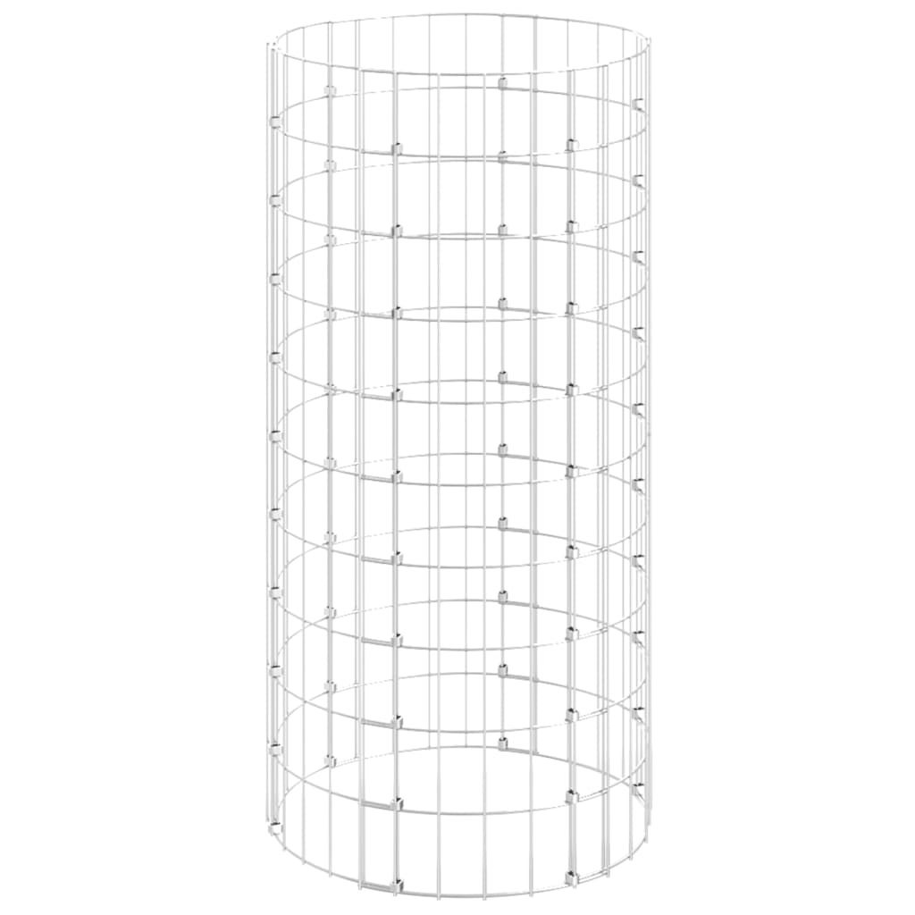 Circular Gabion Pole Galvanised Steel Ø50x100 cm