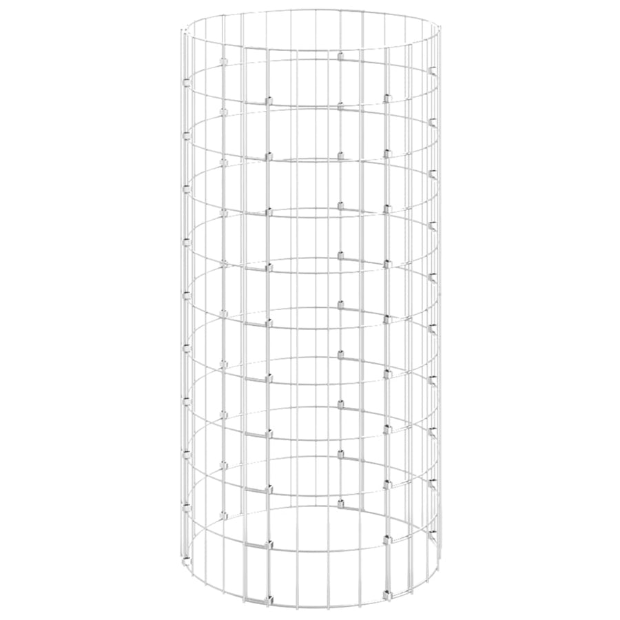 Circular Gabion Pole Galvanised Steel ?0x100 cm