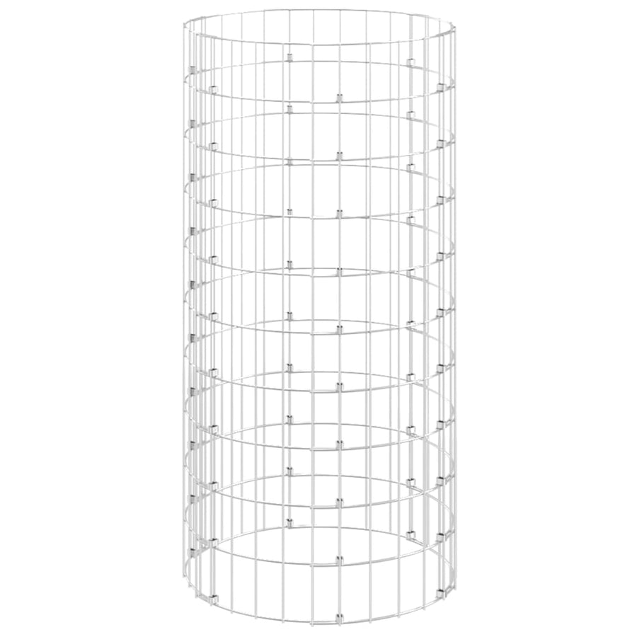 Circular Gabion Pole Galvanised Steel ?0x100 cm