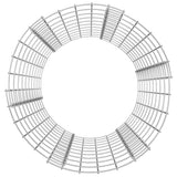 Circular Gabion Pole Galvanised Steel Ø50x100 cm - Top-Down View