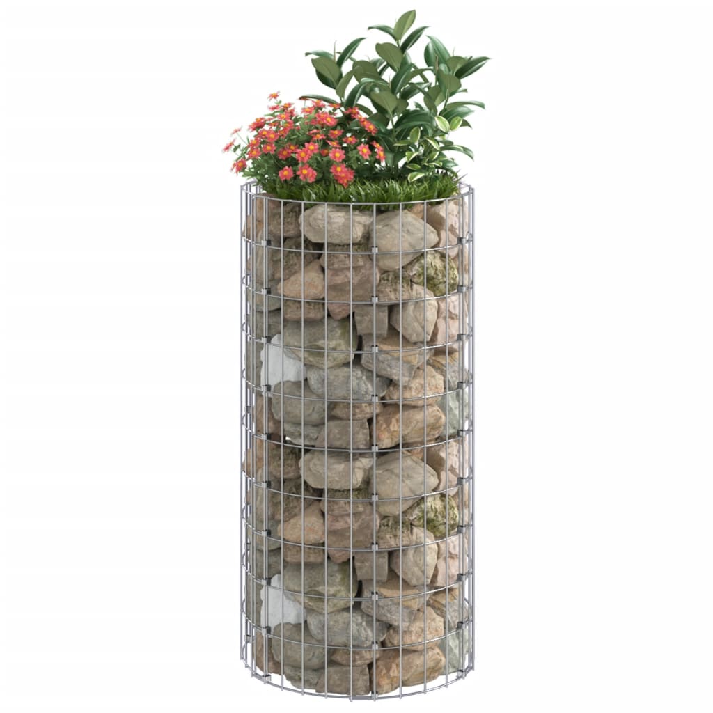 Circular Gabion Pole Galvanised Steel ?0x100 cm