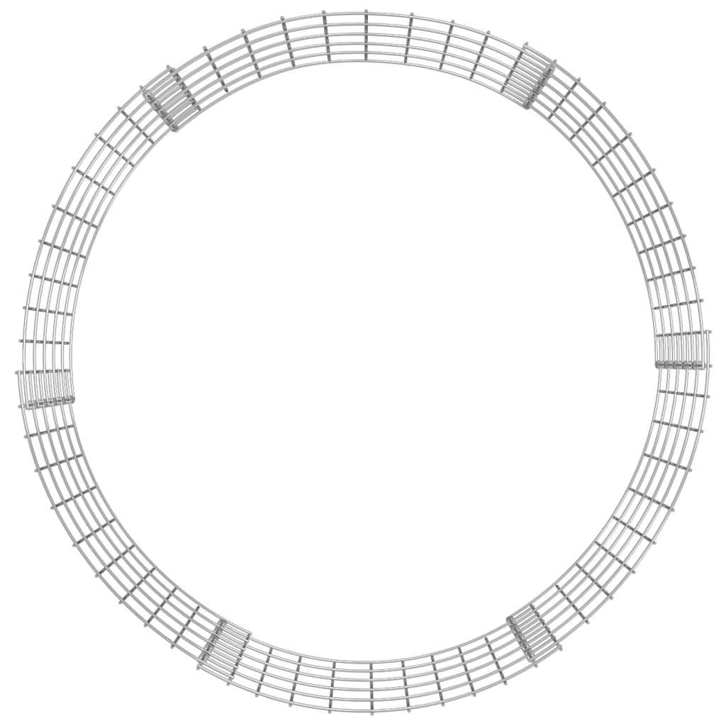Circular Gabion Pole Galvanised Steel ?00x50 cm