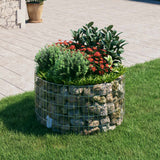 Circular Gabion Pole Galvanised Steel ?00x50 cm