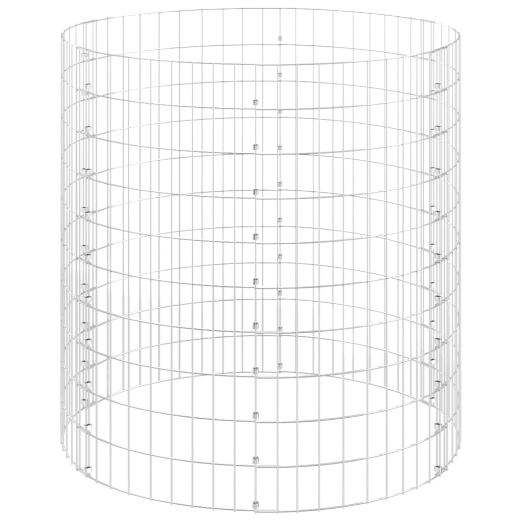 Circular Gabion Pole Galvanised Steel ?00x100 cm