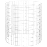 Circular Gabion Pole Galvanised Steel Ø100x100 cm - Side View