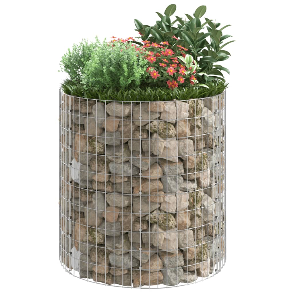 Circular Gabion Pole Galvanised Steel ?00x100 cm