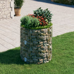 Circular Gabion Pole Galvanised Steel ?00x100 cm