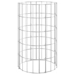 Circular Gabion Raised Beds 3 pcs Galvanised Steel Ø30x50 cm