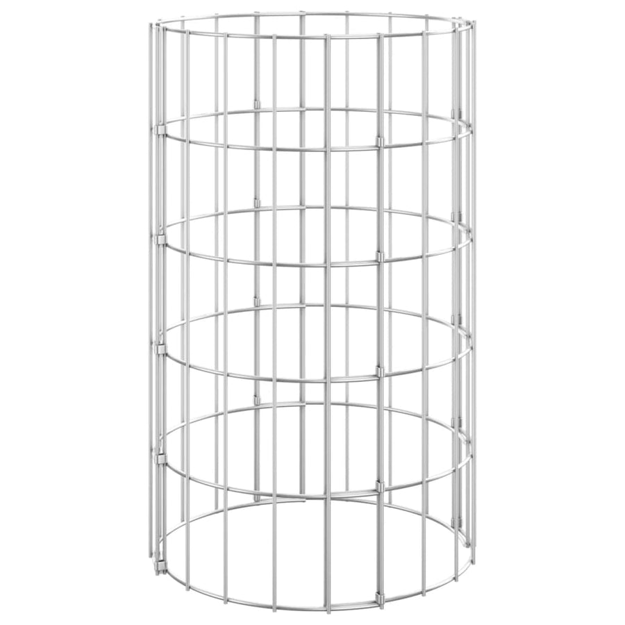Circular Gabion Raised Beds 3 pcs Galvanised Steel Ø30x50 cm