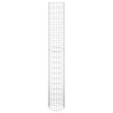 Circular Gabion Raised Beds 3 pcs Galvanised Steel Ø30x200 cm - Top-Down View