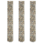 Circular Gabion Raised Beds 3 pcs Galvanised Steel Ø30x200 cm