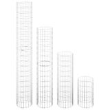 Circular Gabion Raised Beds 4 pcs Ø30x50/100/150/200 cm