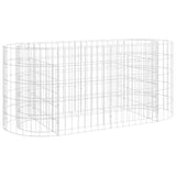 Gabion Raised Bed Galvanised Iron 120x50x50 cm - Front View
