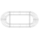 Gabion Raised Bed Galvanised Iron 120x50x50 cm - Rear View