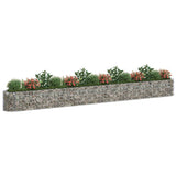 Gabion Raised Bed Galvanised Iron 540x50x50 cm - Side View
