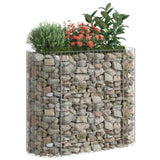 Gabion Raised Bed Galvanised Iron 120x50x100 cm - Close-Up Angle