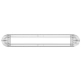 Gabion Raised Bed Galvanised Iron 330x50x100 cm - Rear View