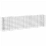 Gabion Raised Bed Galvanised Iron 400x50x100 cm