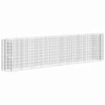 Gabion Raised Bed Galvanised Iron 400x50x100 cm
