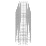 Gabion Raised Bed Galvanised Iron 400x50x100 cm - 45-Degree Angle