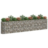Gabion Raised Bed Galvanised Iron 470x50x100 cm - Side View