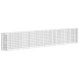 Gabion Raised Bed Galvanised Iron 540x50x100 cm - Front View