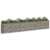 Gabion Raised Bed Galvanised Iron 610x50x100 cm - Side View