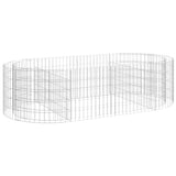 Gabion Raised Bed Galvanised Iron 200x100x50 cm