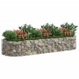 Gabion Raised Bed Galvanised Iron 300x100x50 cm