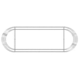 Gabion Raised Bed Galvanised Iron 300x100x50 cm