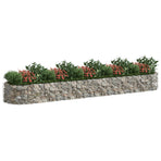 Gabion Raised Bed Galvanised Iron 500x100x50 cm