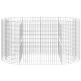 Gabion Raised Bed Galvanised Iron 200x100x100 cm - Top-Down View