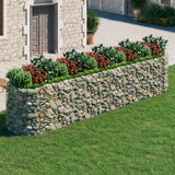 Gabion Raised Bed Galvanised Iron 500x100x100 cm