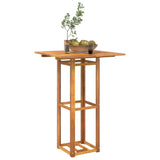 Bistro Table 75x75x110 cm Solid Wood Acacia - Side View