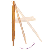 Folding Garden Chairs 4 pcs Solid Wood Acacia - Close-Up Angle