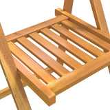 Folding Garden Chairs 4 pcs Solid Wood Acacia - Extra Image