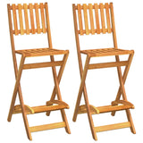 3 Piece Outdoor Bar Set Solid Wood Acacia - Top-Down View