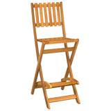 3 Piece Outdoor Bar Set Solid Wood Acacia - 45-Degree Angle