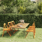 Folding Chairs 6 pcs Solid Wood Acacia