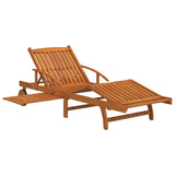 Sun Loungers 2 pcs Solid Wood Acacia - 45-Degree Angle
