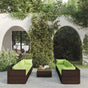 9 Piece Garden Lounge Set with Cushions Poly Rattan Brown