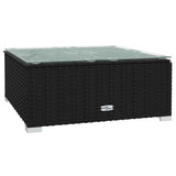 9 Piece Garden Lounge Set with Cushions Poly Rattan Black - Extra Image