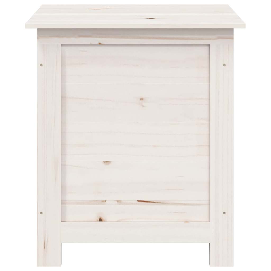 Outdoor Cushion Box White 50x50x56 cm Solid Wood Fir